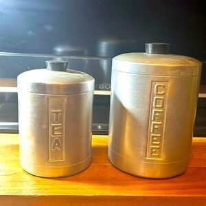 Vintage metal container set, made in Italy
